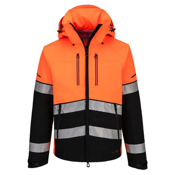 Portwest EV4 Hi-Vis Kuoritakki (3L) - Oranssi/Musta / L - Työvaatteet