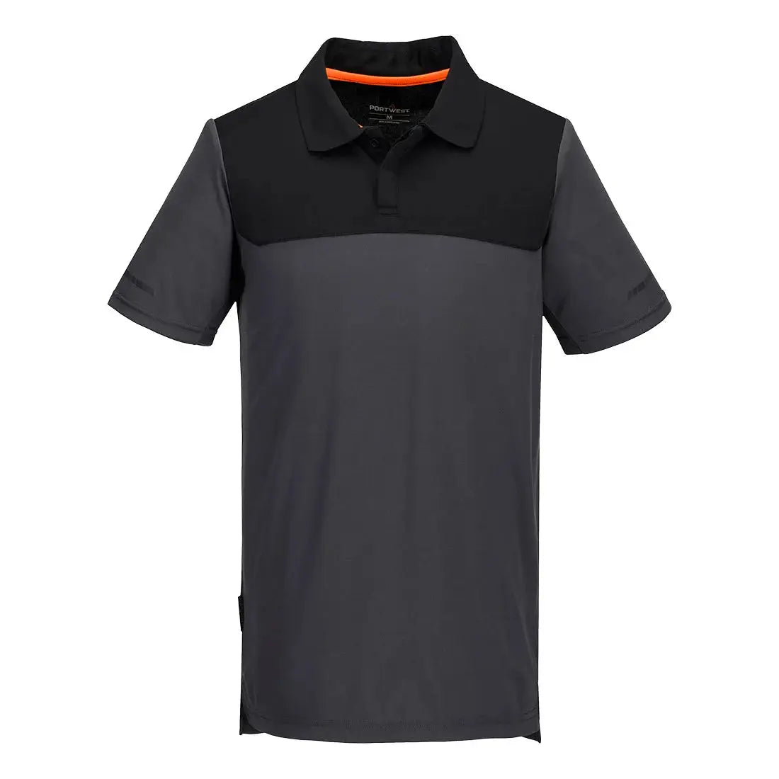 Portwest EV4 ohut lyhythihainen pikee-paita - Metallinharmaa / 4XL - Työvaatteet
