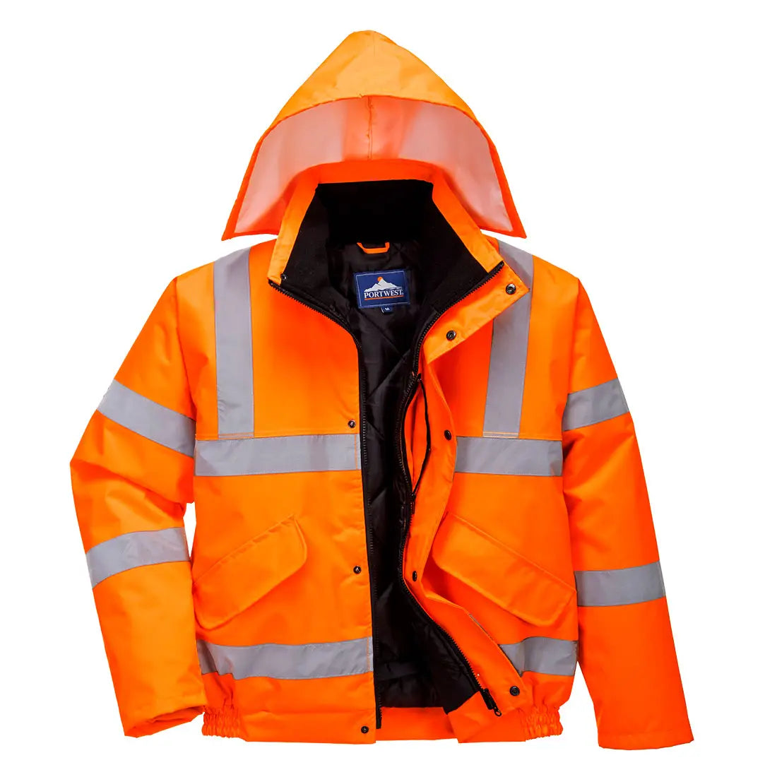 Portwest Hi-Vis Bomber Takki – Luokan 3 Näkyvä Työtakki