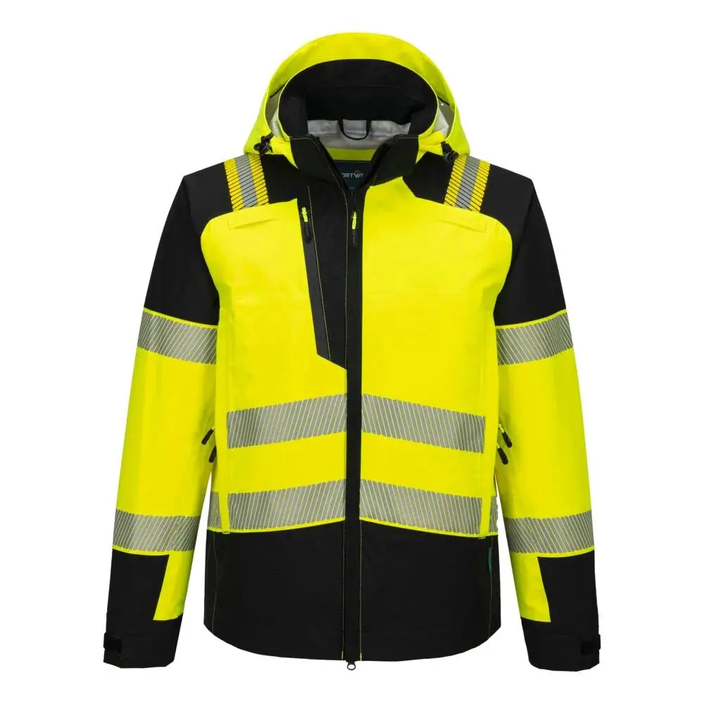 Portwest PW3 Hi-Vis Sadetakki (3L) T166 - kelta/ musta / 4XL - Työtakit