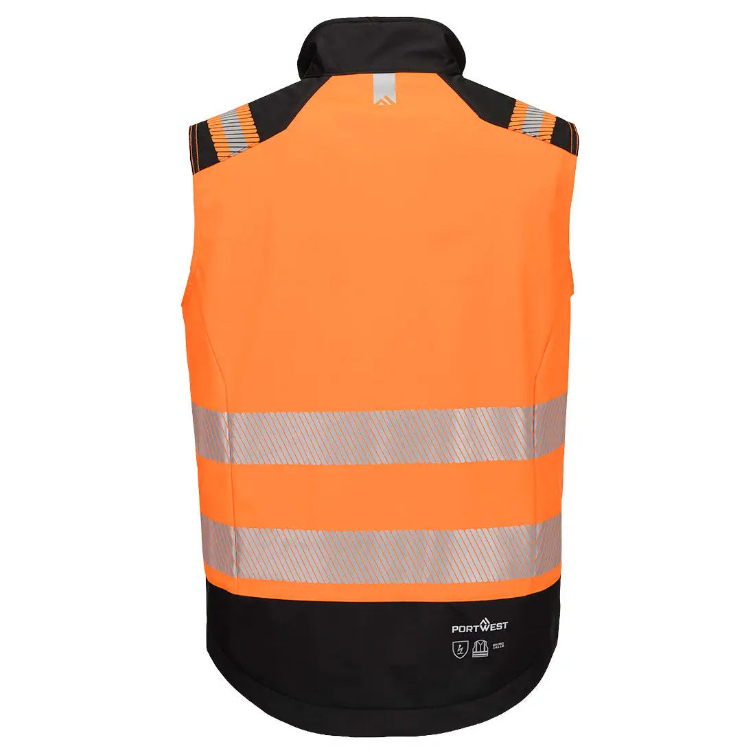 Portwest PW3 Modaflame Softshell Hi-Vis FR-liivi FR719 - Oranssi/Musta / L - Työliivit