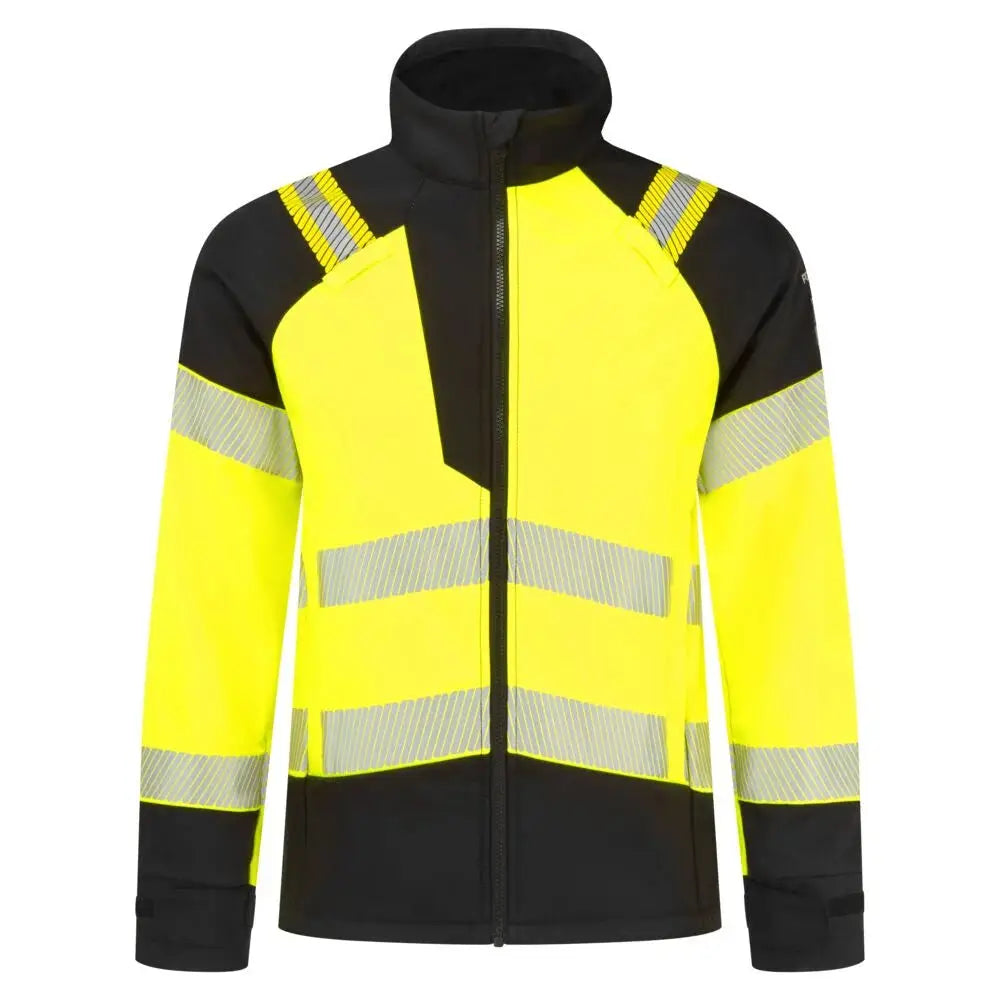 Portwest PW3 Modaflame Softshell Hi-Vis Multi-Normi FR-takki FR718 - Kelta/musta / M - Työtakit
