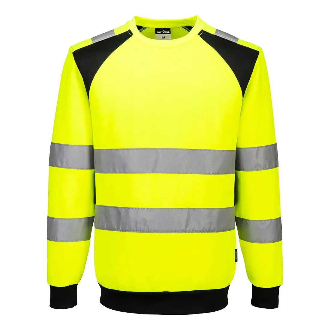 Portwest WX2 Eco Hi-Vis collegepaita CD805 - kelta/ musta / 4XL - Työpaidat