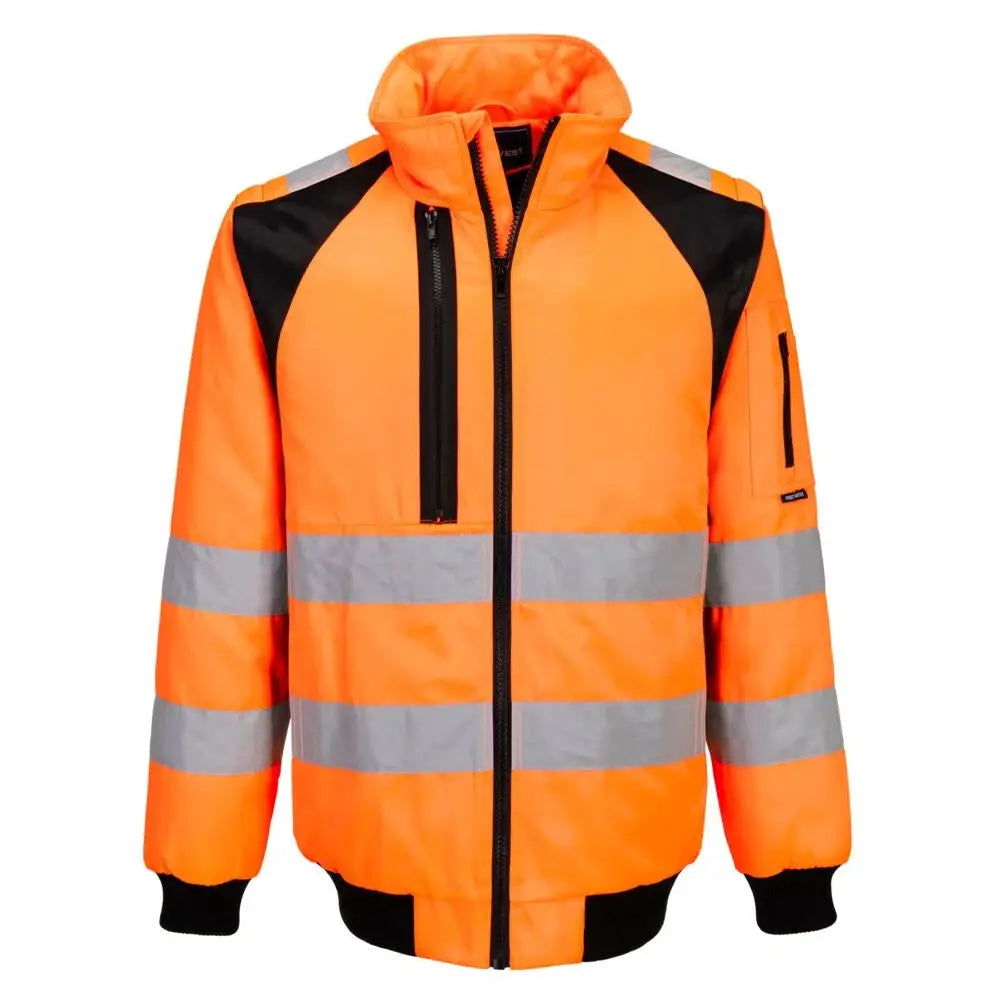 Portwest Wx2 Hi-Vis Pilottitakki 2in1 CD898 - Oranssi/Musta / 4XL - Työtakit
