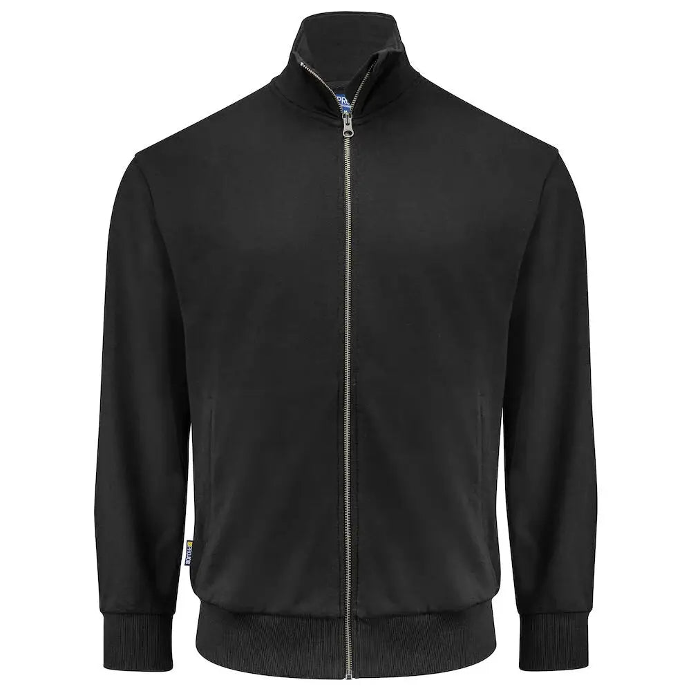Projob 2134 Vetoketjullinen Collegepaita - 4XL / Musta - Yritystekstiilit