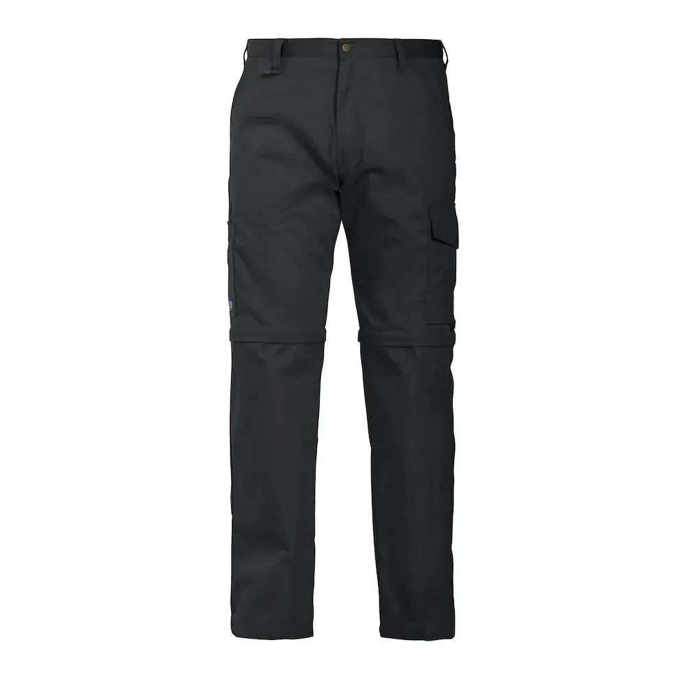 Projob 2502 Zip-Off Housut - Musta / D100 - Työvaatteet