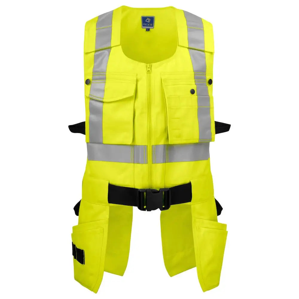 Projob 6704 Liivi EN ISO 20471 Luokka 2 - Keltainen/Tummansininen / 4XL - Työvaatteet