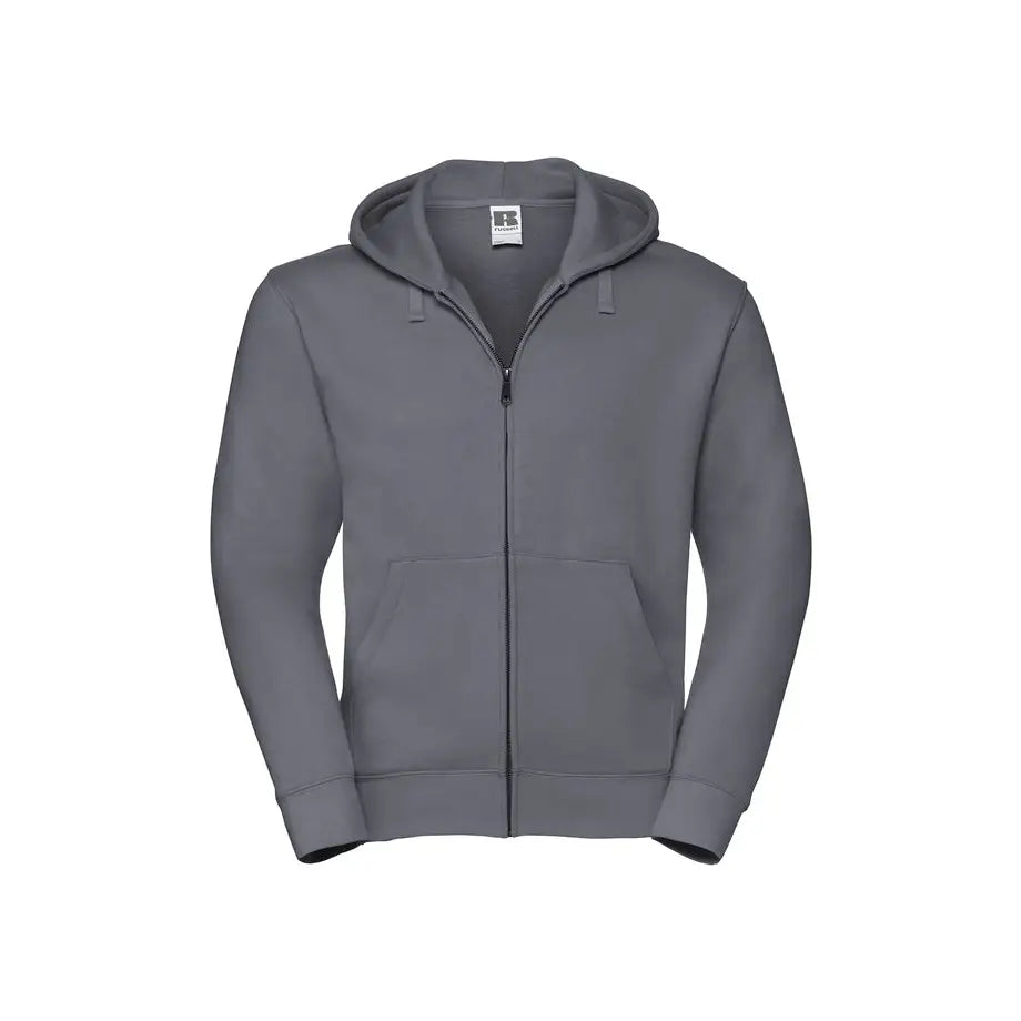 Russell Authentic Vetoketjuhuppari - Harmaa (Convoy Grey) / XS - Yritystekstiilit