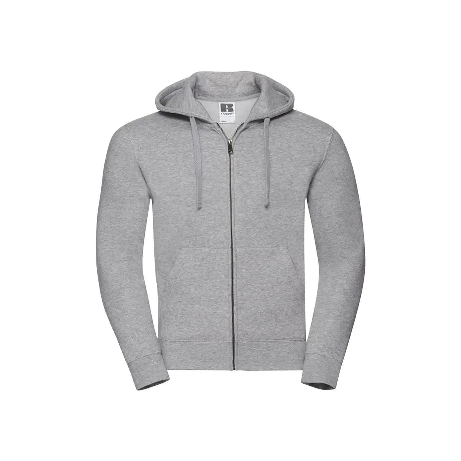 Russell Authentic Vetoketjuhuppari - Harmaa (Light Oxford) / XS - Yritystekstiilit