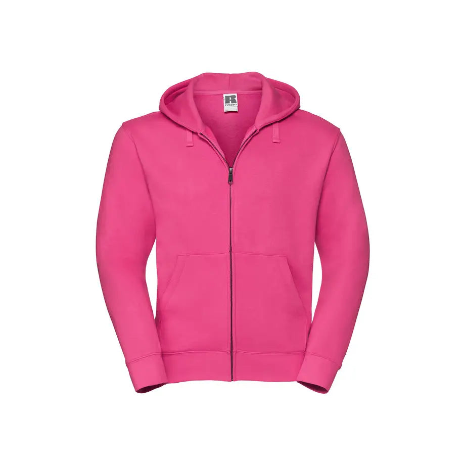 Russell Authentic Vetoketjuhuppari - Punainen (Fuchsia) / XS - Yritystekstiilit